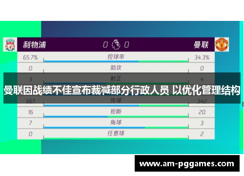曼联因战绩不佳宣布裁减部分行政人员 以优化管理结构